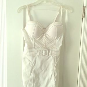Spring Summer White Jean Dress lightly used